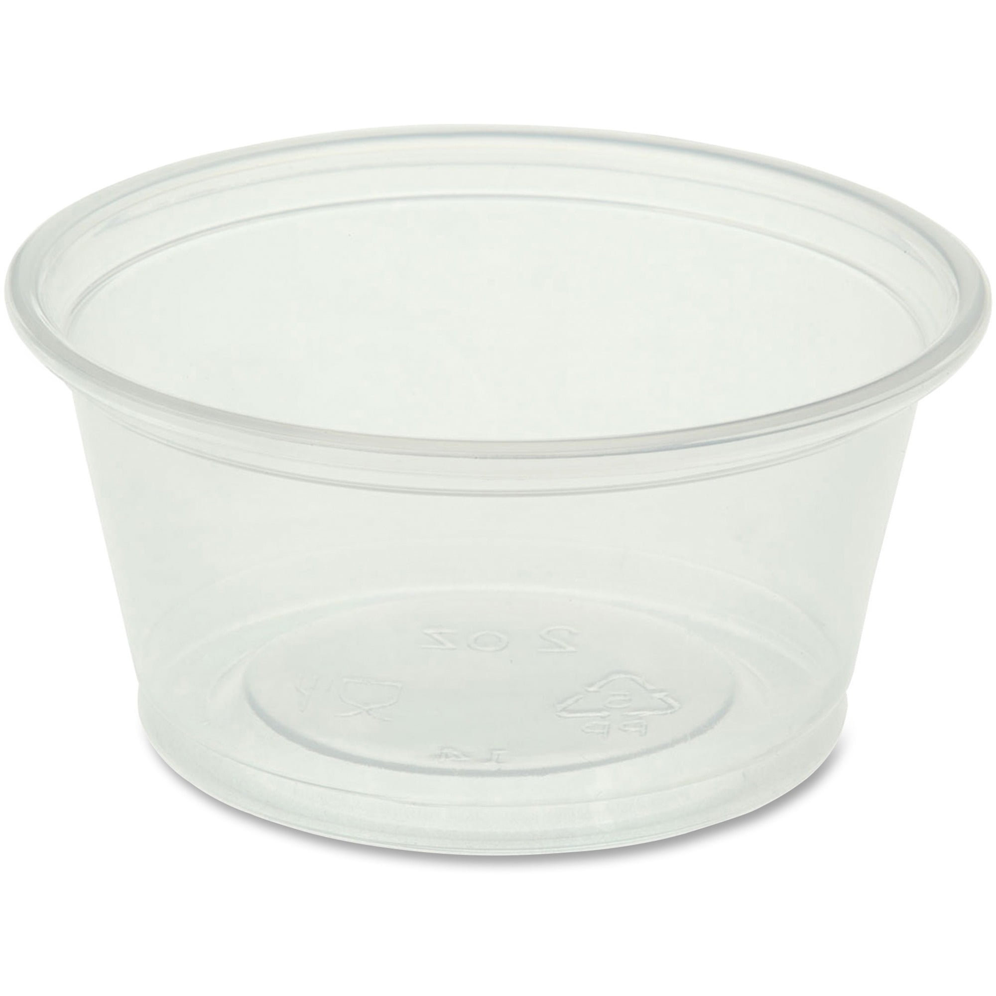 Genuine Joe Portion Cups - 2 Fl Oz - 50 / Carton - Clear - Polystyrene - Beverage, Sauce