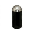 thumbnail image 1 of Genuine Joe Push Receptacle 14"diameter x 29"H 12 Gal. BK/SR 58886, 1 of 13