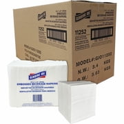 Genuine Joe, GJO11252, Quad-fold Square Beverage Napkins, 4000 / Carton, White