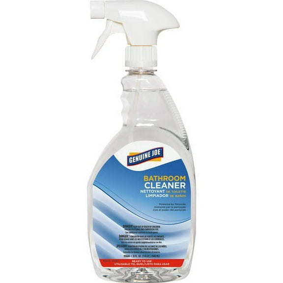 Genuine Joe RTU Restroom Cleaner - Ready-To-Use Spray - 32 fl oz (1 quart) - 1 Each - Clear | Bundle of 10 Each