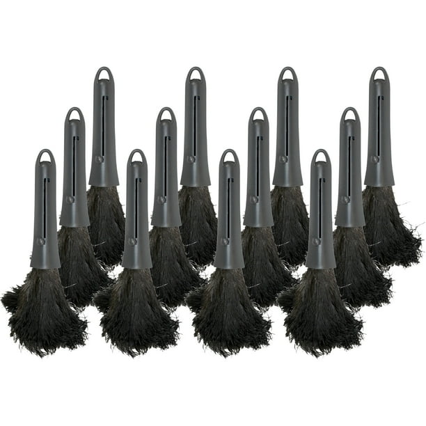 Genuine Joe Retractable Feather Duster - Plastic Handle - 12 / Carton - Brown Genuine Joe Retractable Feather Duster - Plastic Handle - 12 / Carton - Brown