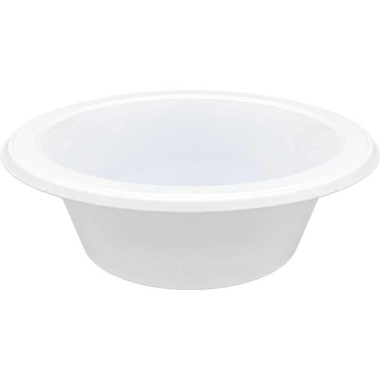 Genuine Joe 12 oz Reusable Plastic Bowls - Serving - Disposable - White - Plastic Body - 125 / Pack Genuine Joe 12 oz Reusable Plastic Bowls - Serving - Disposable - White - Plastic Body - 125 / Pack