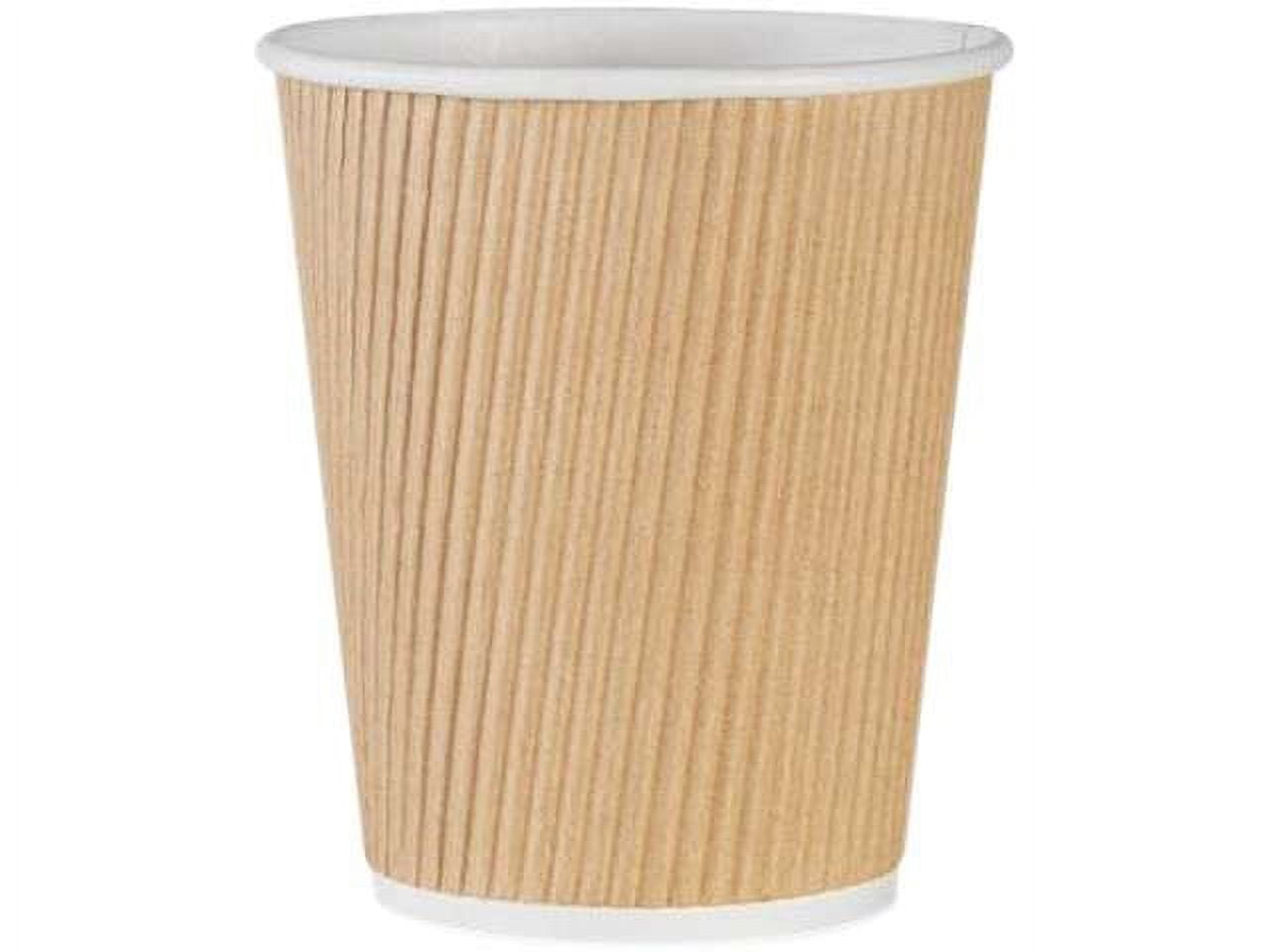 GENUINE JOE SOLUTIONS Genuine Joe Ripple Paper Cups, 10 Oz, Brown, 25 Ct