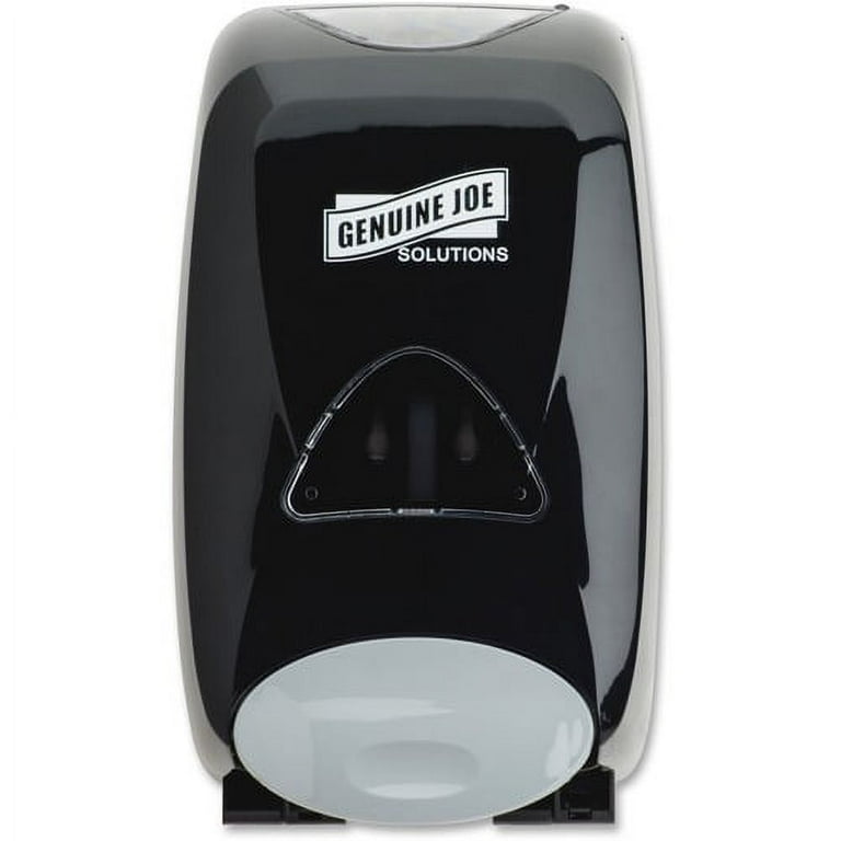 Genuine Joe Solutions Soap Dispenser - Manual - 1.32 quart Capacity - Black - 1Each Genuine Joe Solutions Soap Dispenser - Manual - 1.32 quart Capacity - Black - 1Each