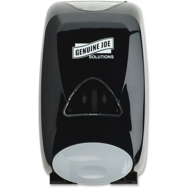 Genuine Joe Solutions Soap Dispenser - Manual - 1.32 quart Capacity - Black - 1Each Genuine Joe Solutions Soap Dispenser - Manual - 1.32 quart Capacity - Black - 1Each