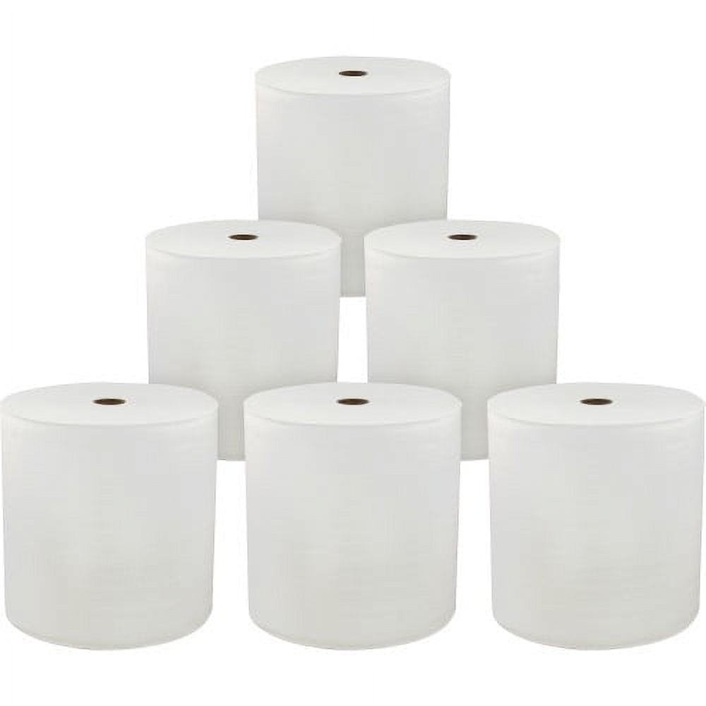 Genuine Joe Solutions 850' Roll Hard Wound Paper Towels 1 Ply 7" x