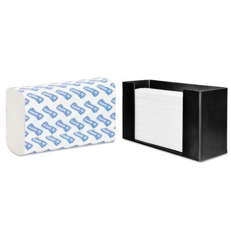 Genuine Joe Solutions Acrylic 12” x 9” x 3” Paper Towel Holder with Paper Towels