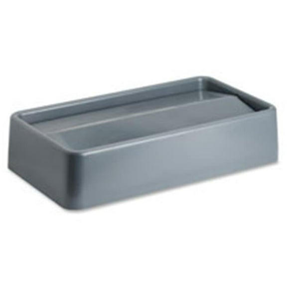 Genuine Joe GJO02343CT Space-Saving Container Swing Lid - Gray