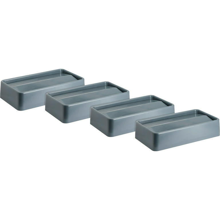 Genuine Joe Space-saving Container Swing Lid - Rectangular - 4 / Carton - Gray Genuine Joe Space-saving Container Swing Lid - Rectangular - 4 / Carton - Gray