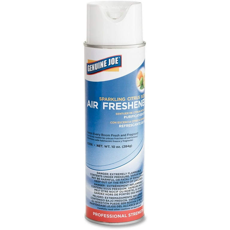 Genuine Joe Sparkling Citrus Air Freshener - Spray - 10 oz - Sparkling Citrus - 1 Each Genuine Joe Sparkling Citrus Air Freshener - Spray - 10 oz - Sparkling Citrus - 1 Each