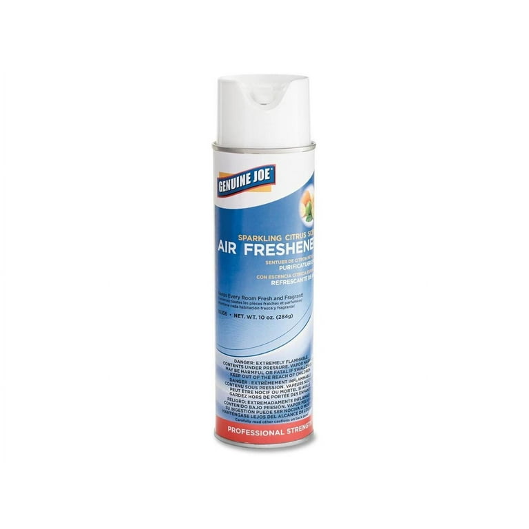 Genuine Joe Sparkling Citrus Air Freshener - Spray - 10 oz - Sparkling Citrus - 12 / Carton Genuine Joe Sparkling Citrus Air Freshener - Spray - 10 oz - Sparkling Citrus - 12 / Carton