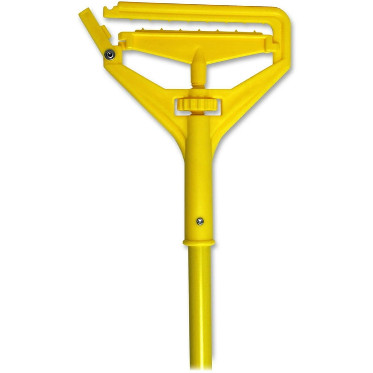 Genuine Joe Speed Change Mop Handle - Yellow - Fiberglass - 1 Each Genuine Joe Speed Change Mop Handle - Yellow - Fiberglass - 1 Each