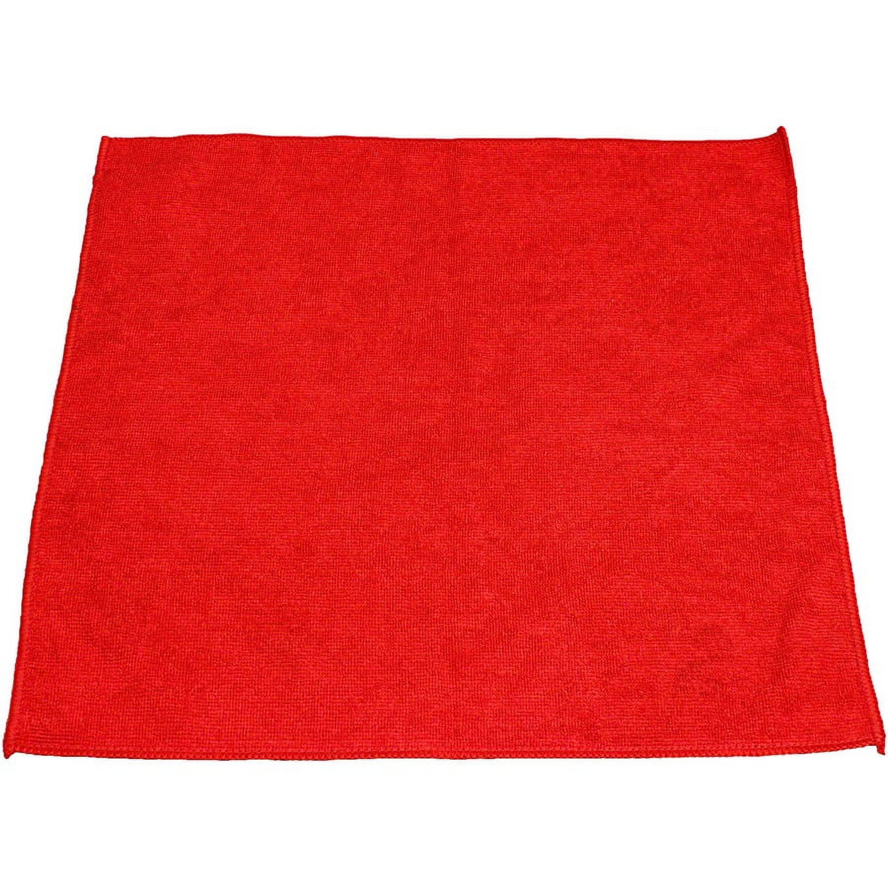 Genuine Joe Standard Terry Cloth - For General Purpose - Lint-free, Mess-free, Washable, Long Lasting - MicroFiber - 12 / Pack - Red Genuine Joe Standard Terry Cloth - For General Purpose - Lint-free, Mess-free, Washable, Long Lasting - MicroFiber - 12 / Pack - Red