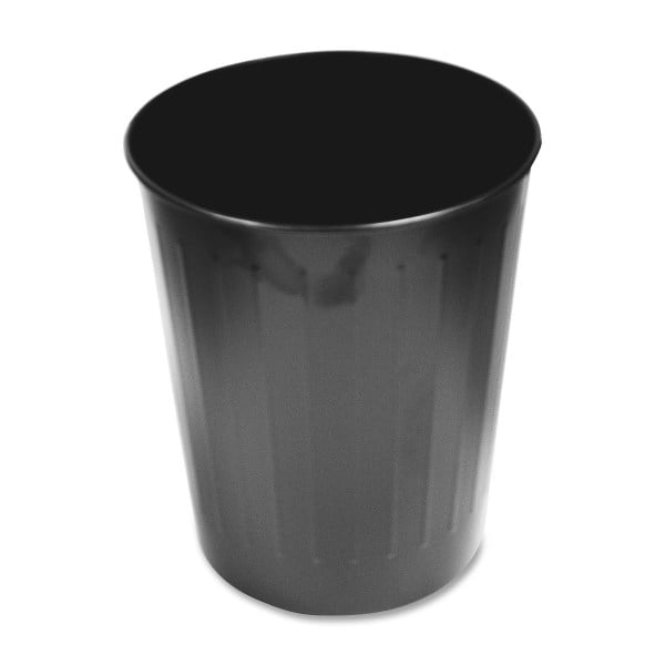 Genuine Joe 6-Gallon Fire-Safe Trash Can, Black