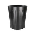 thumbnail image 1 of Genuine Joe 6-gallon Fire-safe Trash Can - 6 gal Capacity - Fire-Safe, Sturdy - 14" Height x 13" Diameter - Metal, Steel - Black - 1 Each, 1 of 11