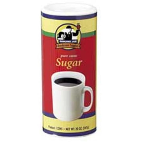 Genuine Joe Sugar Canister- With Reclosable Lid- 20 oz- 3-PK