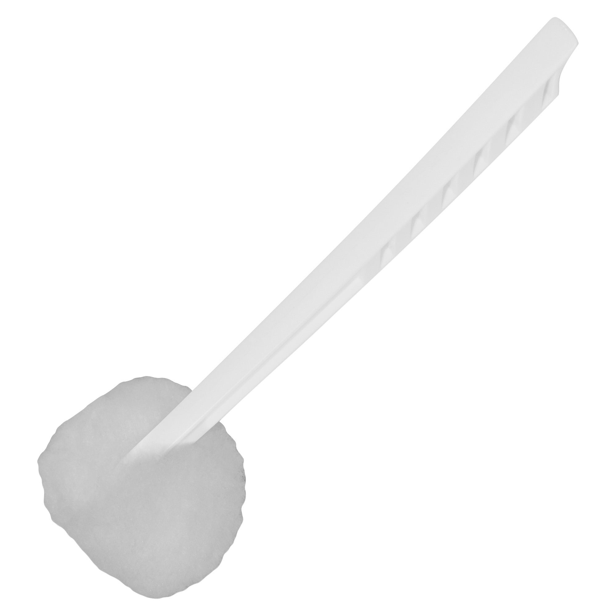 Genuine Joe Solutions Toilet Bowl Mop, Cleaning Brush Mop, 4.5" Head with 12" Plastic Handle, (100 Count)