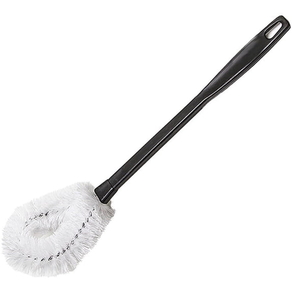Genuine Joe Toilet Brush - Plastic Handle - 1 Each - Natural | Bundle of 5 Each
