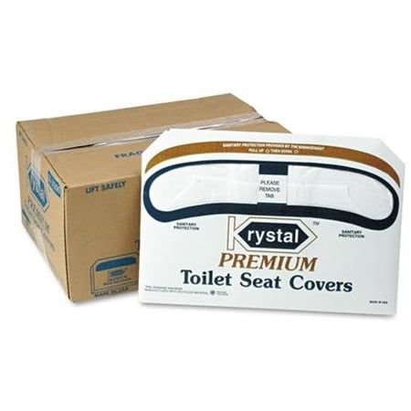 Genuine Joe Toilet Seat Covers, 100% Recycled, White, Pack Of 2,500