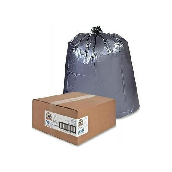 Genuine Joe Trash Can Liner 55Gal 1.55mil 39"x56" 50/PK SR 70343