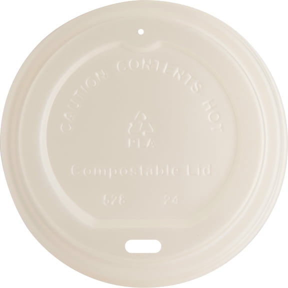 Genuine Joe Vented Hot Cup Lid - Polystyrene - 50 Lids/Pack - 1000 / Carton - White
