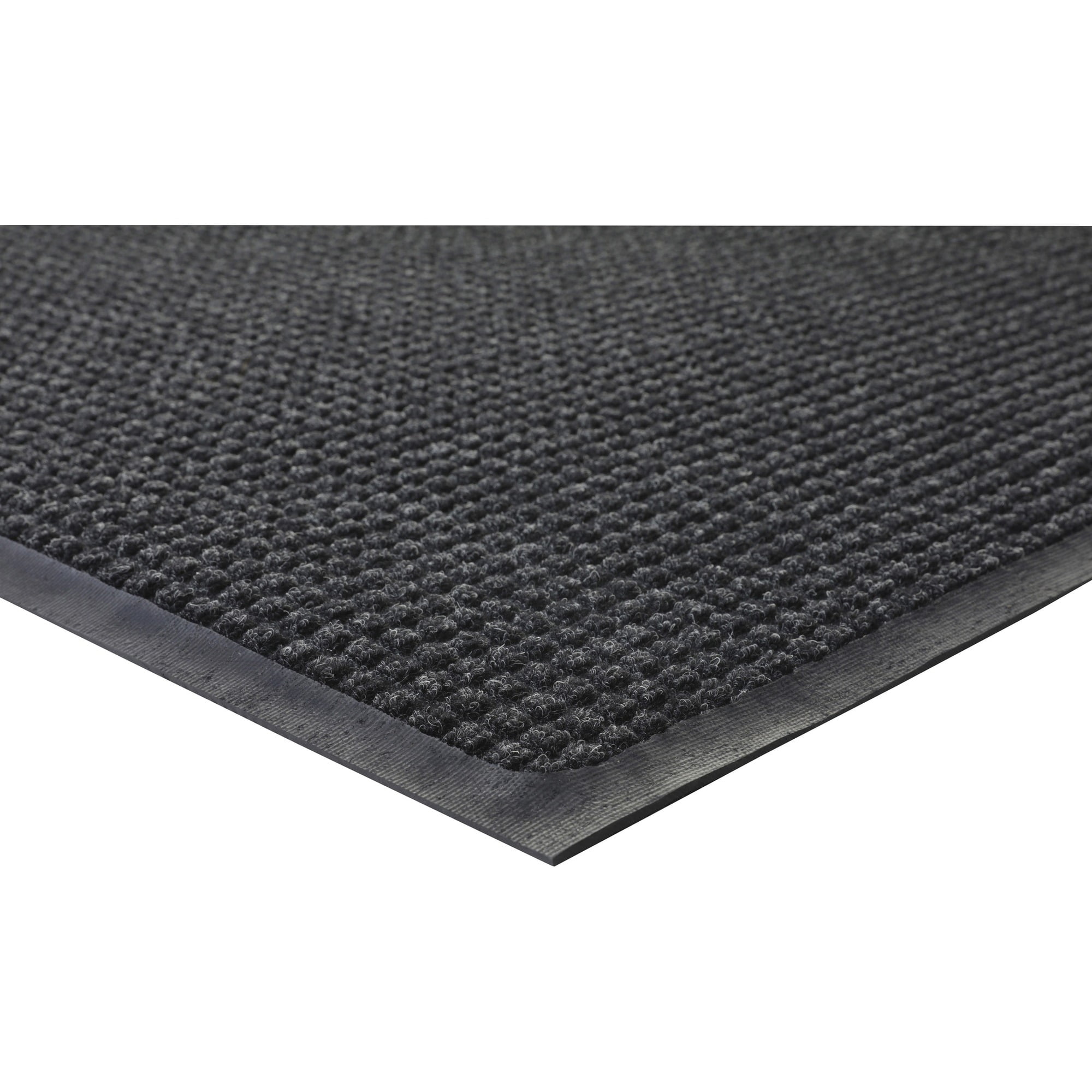 Genuine Joe Waterguard Indoor/outdoor Mats - Carpeted Floor, Hard Floor, Indoor, Outdoor - 60" Length X 36" Width - Rubber, Polypropylene -  Gray