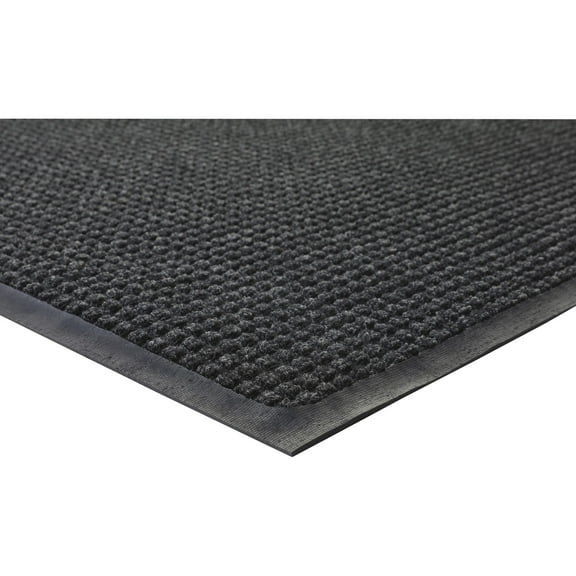 Genuine Joe Waterguard Indoor/outdoor Mats - Carpeted Floor, Hard Floor, Indoor, Outdoor - 60" Length X 36" Width - Rubber, Polypropylene - Gray