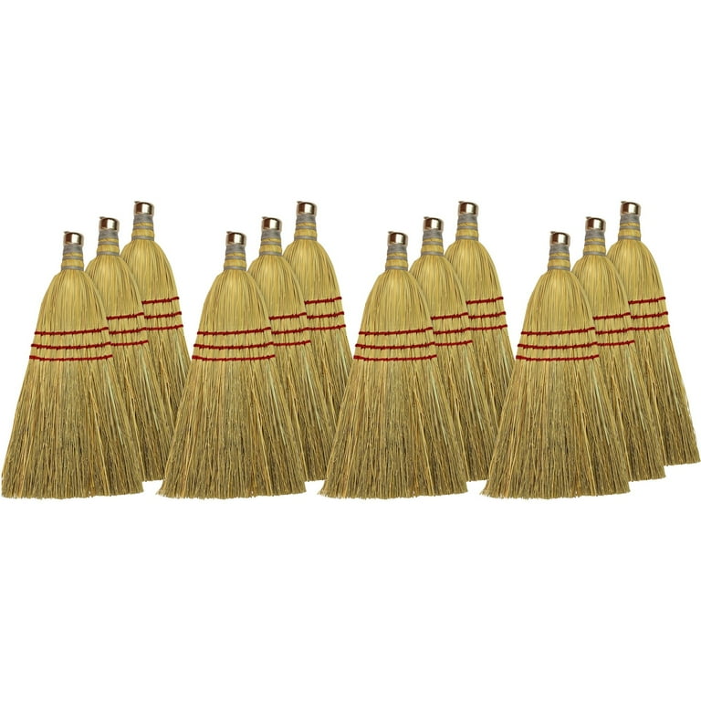 Genuine Joe Whisk Broom - 12 / Carton - Natural Genuine Joe Whisk Broom - 12 / Carton - Natural