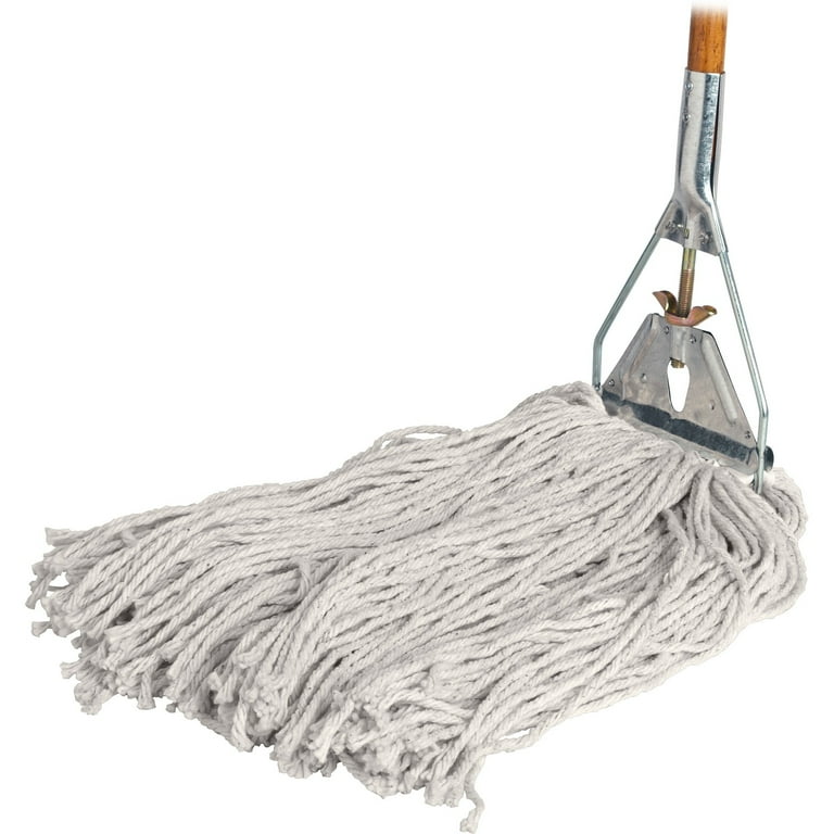 Genuine Joe Wood Handle Complete Wet Mop - 60 Genuine Joe Wood Handle Complete Wet Mop - 60