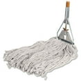 thumbnail image 1 of Genuine Joe Wood Handle Complete Wet Mop 60" x 0.94" Cotton Head Wood Handle - Lightweight - 1 Each, 1 of 7