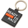 thumbnail image 1 of Genuine KTM Logo Keyholder, 2-sided Ready To Race Rubber Keychain with Stainless Steel Split Ring, 1 of 2