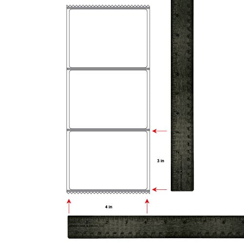 Genuine Kenco Brand Made in The USA 4" x 3" Mobile Printer Labels (Compatible with Zebra, DataMax, Godex - No Ribbons Required). Supplied 200 Labels per Roll (6 Pack)