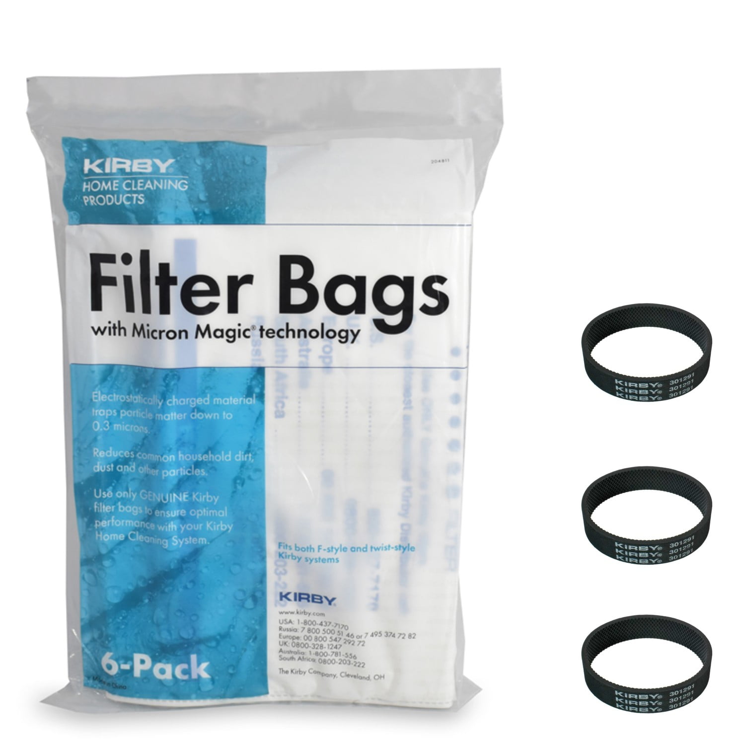 15+5 Pack 204811 Micron Magic Hepa Filter Bags & Belts - Universal For IRobot Roomba F/Twist-Style Models