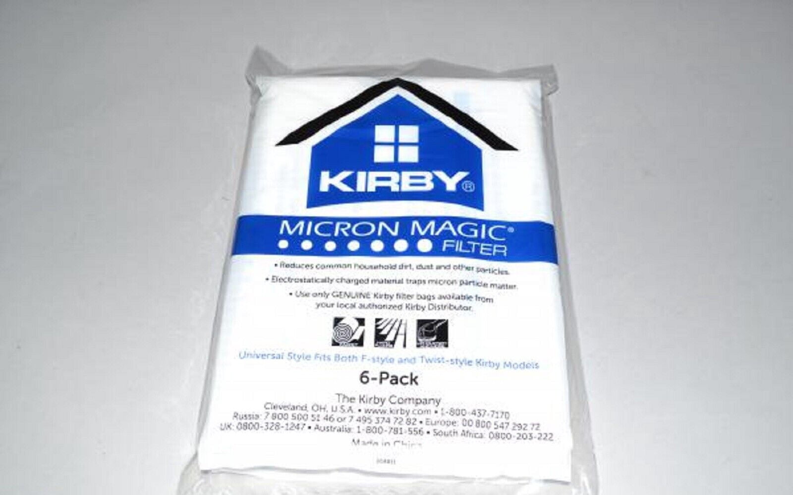 10 Sacchetti Per Aspirapolvere Kirby In Microfibra - Modelli Sentria, Avalir, G Series - Sostituti 204808, Allergen Filter, HepaLike - 2