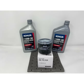 Kohler 10W-30 Synthetic Blend Engine Oil - Genuine OEM 25 357 65-S (4-Pack)