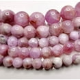 thumbnail image 1 of Genuine Kunzite Gemstone Pink Purple Round 5mm 6mm 7mm 8mm Loose Beads 15.5" Strand, 1 of 8