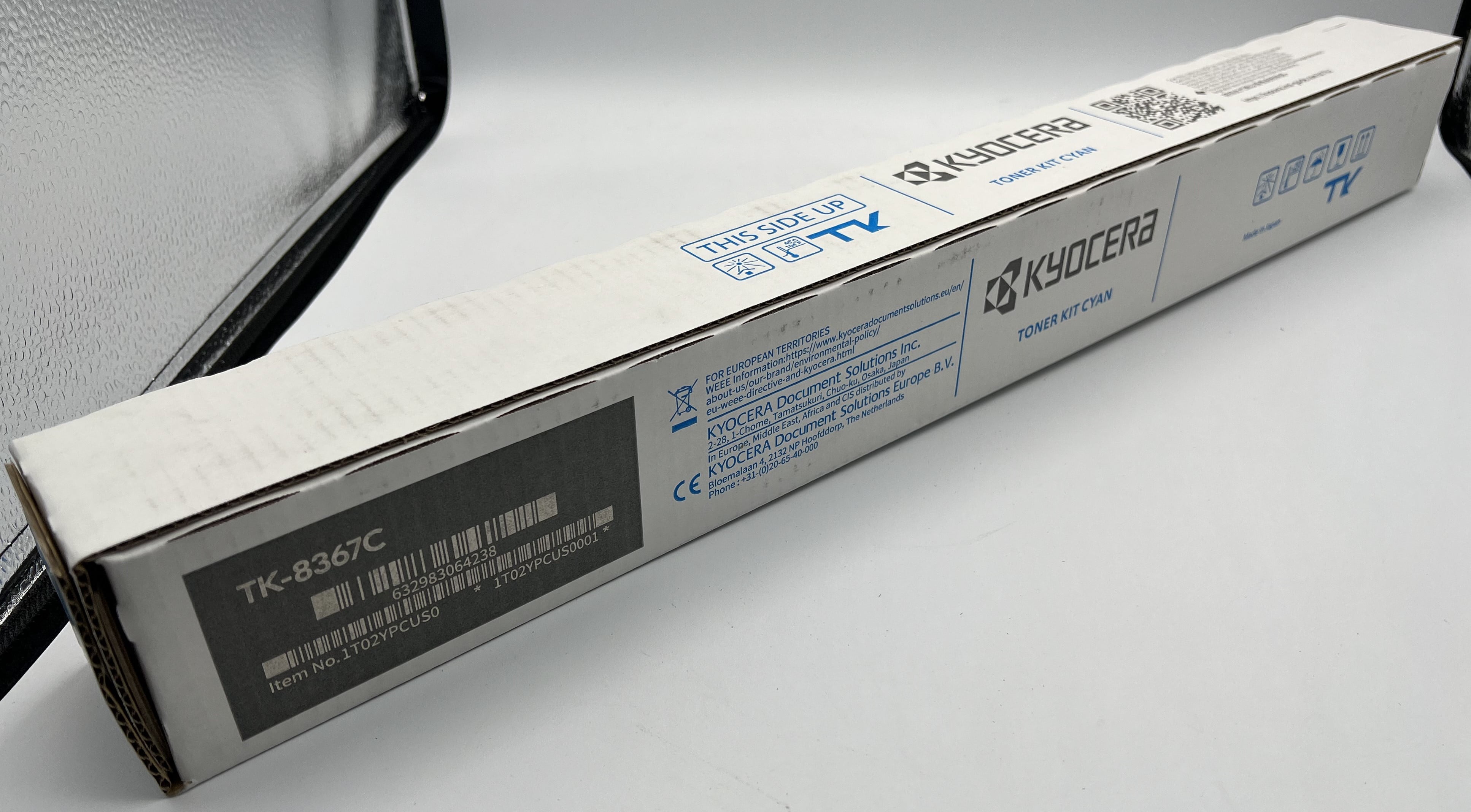 KYOCERA Genuine Magenta Toner Cartridge TK-8367M For TASKalfa 2554ci - 12,000 Page Yield, Sustainable Low-Temp Fusing