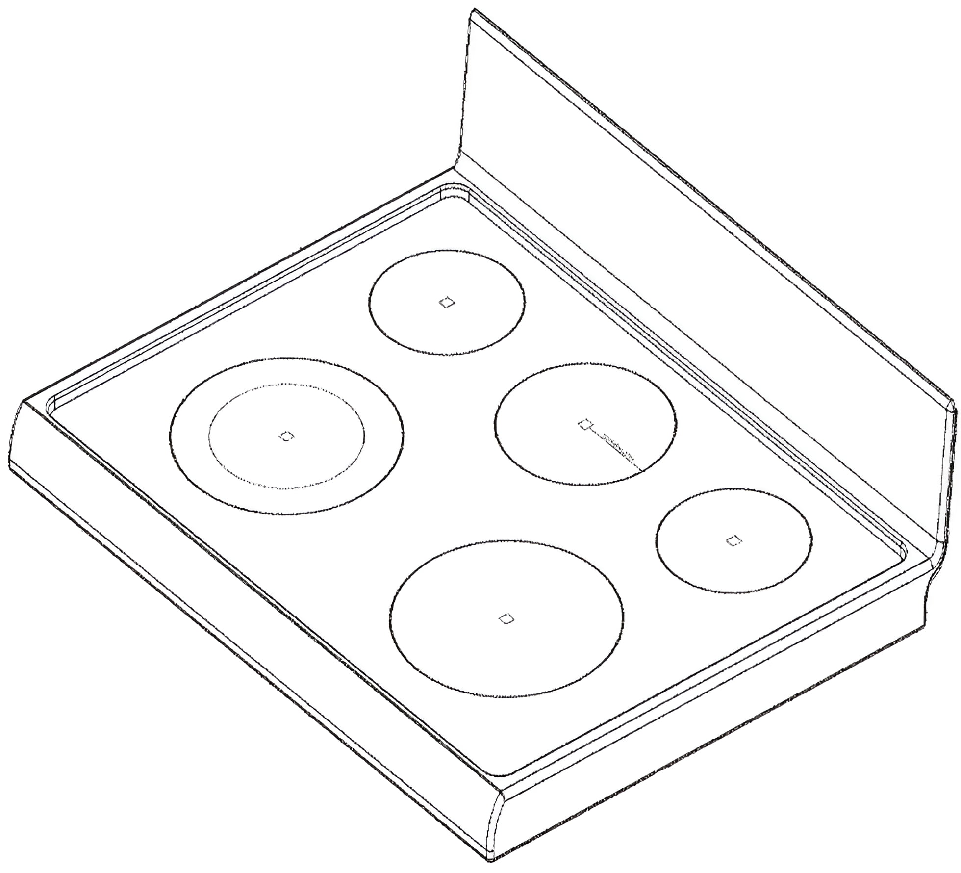Genuine LG AGU73969710 Range Glass Cooktop