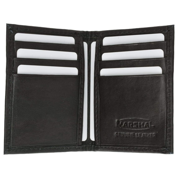 Genuine Lamb Leather Bifold Business Card and Credit Card Holder Top Load 68 (C)