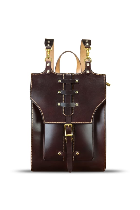 Genuine Leather Backpack Purse Handmade Vintage Casual Daypack Rucksack Purses