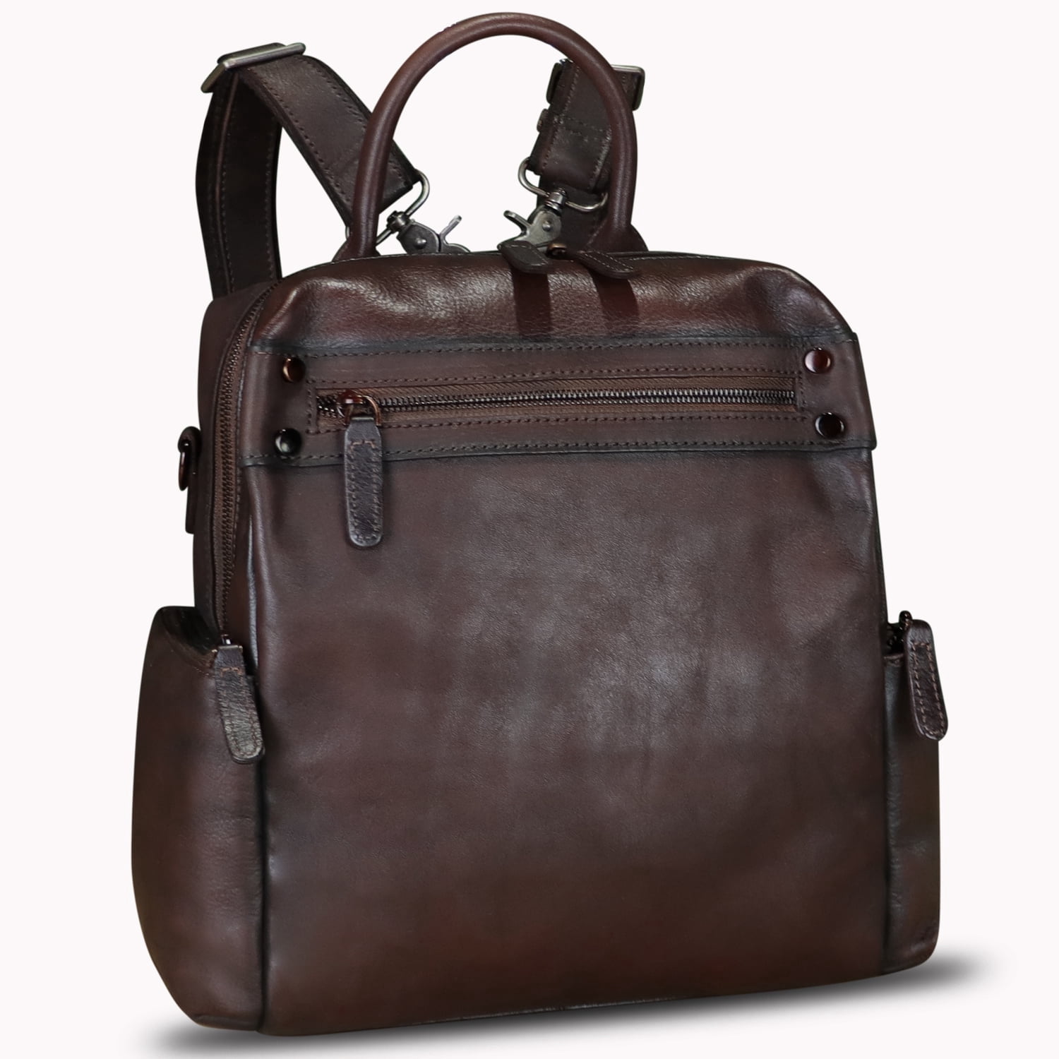 Leather Backpack Purse for Women Vintage Casual Daypack Knapsack? Genuine Leather Backpack Purse for Women Vintage Daypack  main image 4