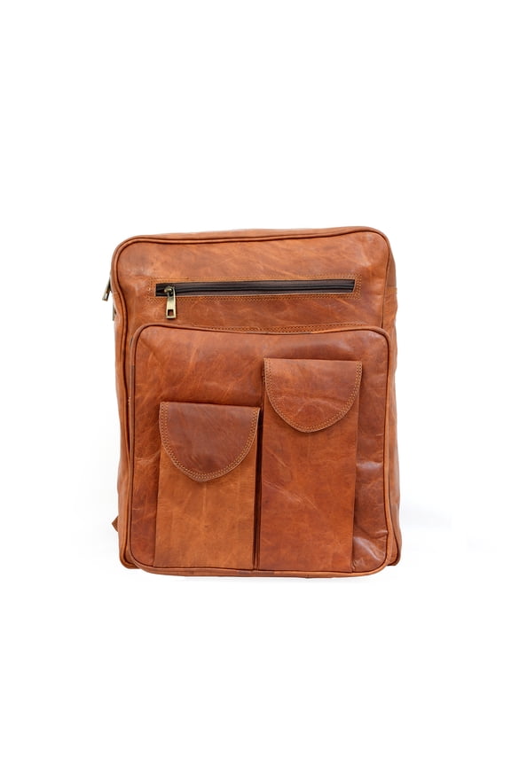 Genuine Leather Backpack for Men And Woman Travel Rucksack Casual Day-pack