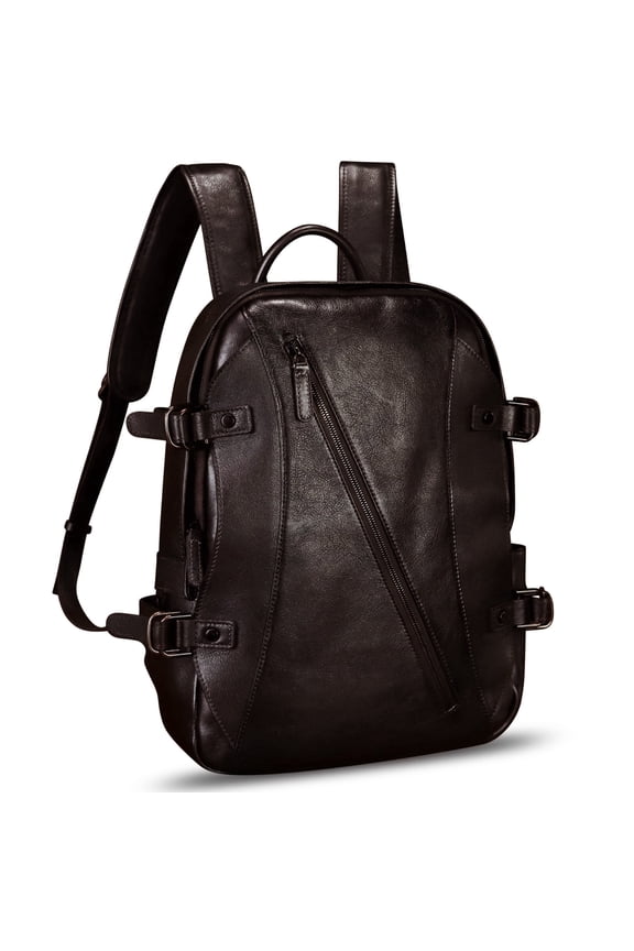 Genuine Leather Backpack for Men Vintage Rucksacl Knapsack Purses Daypack Bag