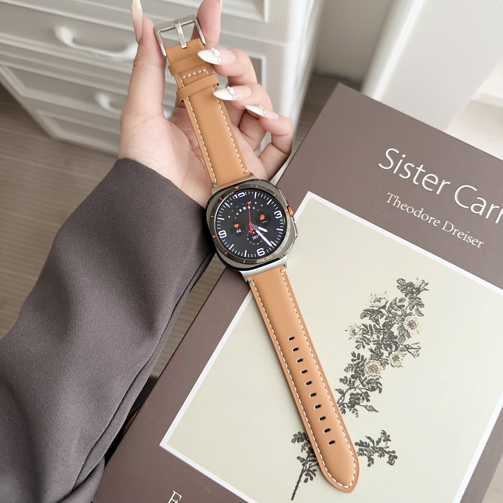 Leather Band Bands For Samsung Galaxy Watch Samsung Galaxy Leather