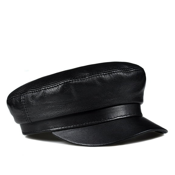 Genuine Leather Baseball Cap Hat Beret Boy Male Pil-ot Caps Hats Berets ,Classic Design