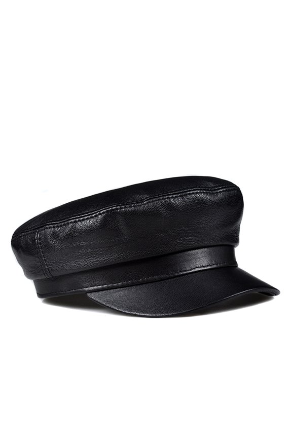 Genuine Leather Baseball Cap Hat Beret Boy Male Pil-ot Caps Hats Berets ,Classic Design