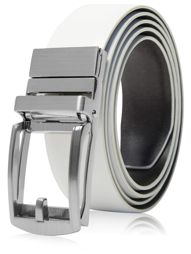 Genuine Leather Reversible Belt with Stainless Steel Buckle Men main image 4