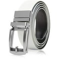 thumbnail image 1 of Genuine Leather Belts for Men Reversible Ratchet Belt with Adjustable Automatic Buckle - No Holes One Size Fits All - Comes in Gift Box- Casual and Dress Belt, 1 of 9
