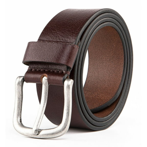 Genuine Leather Belts for Men Dress Cause Belt for Mens, 1.5inch Wide(2095,Brown,40/42)