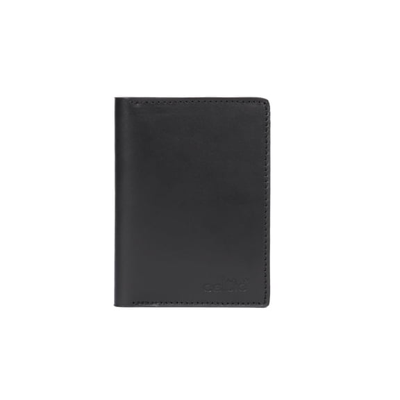 Genuine Leather Bi-Fold Wallet with Coin Pocket – Brown & Black | RFID Blocking